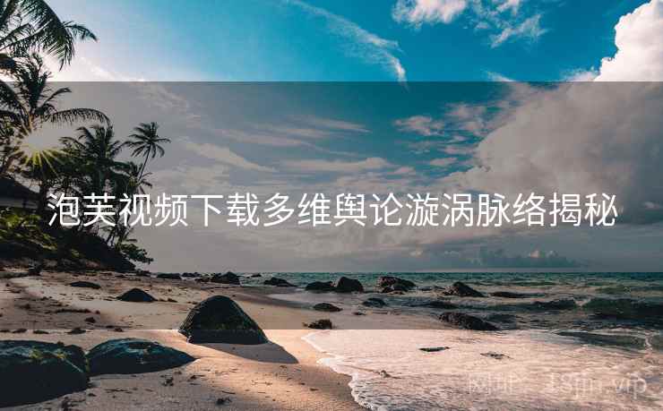泡芙视频下载多维舆论漩涡脉络揭秘