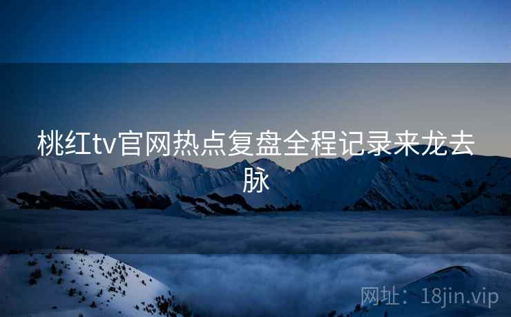 桃红tv官网热点复盘全程记录来龙去脉