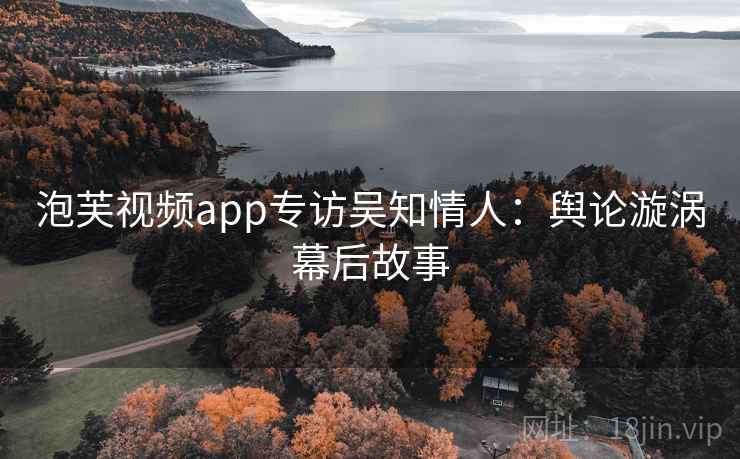 泡芙视频app专访吴知情人：舆论漩涡幕后故事